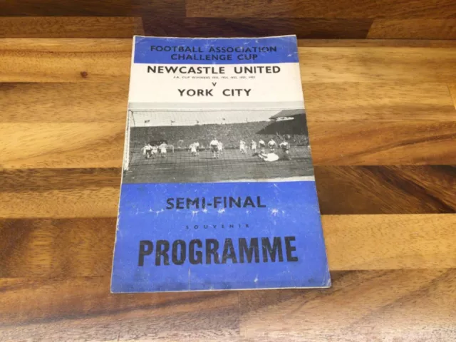 FA Cup Semi Final 1955 Newcastle United V York City Pirate Programme