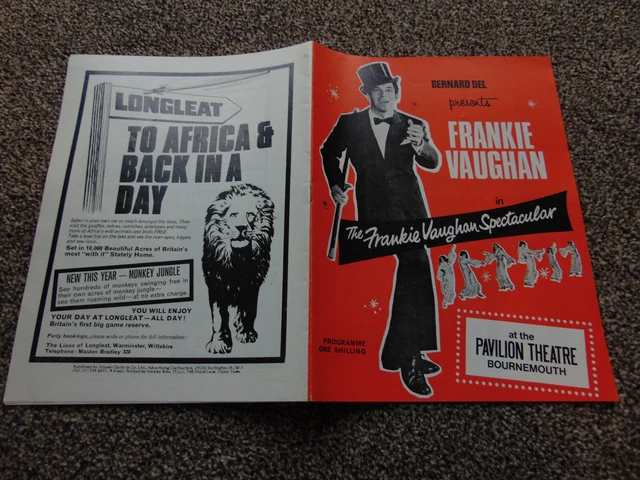 The Frankie Vaughan Spectacular programme (1969 Bournemouth, Mike Yarwood)