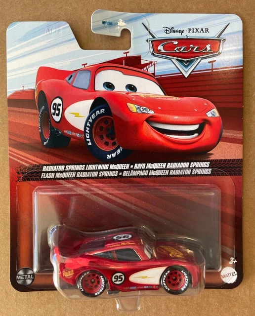 DISNEY PIXAR CARS Radiator Springs McQueen 2024 Diecast NEW Clear Red