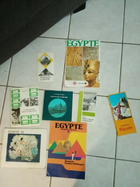 Egypte/canal de suez/egypt-1970 lot 7 BROCHURES TOURISME GUIDE Turism-travel