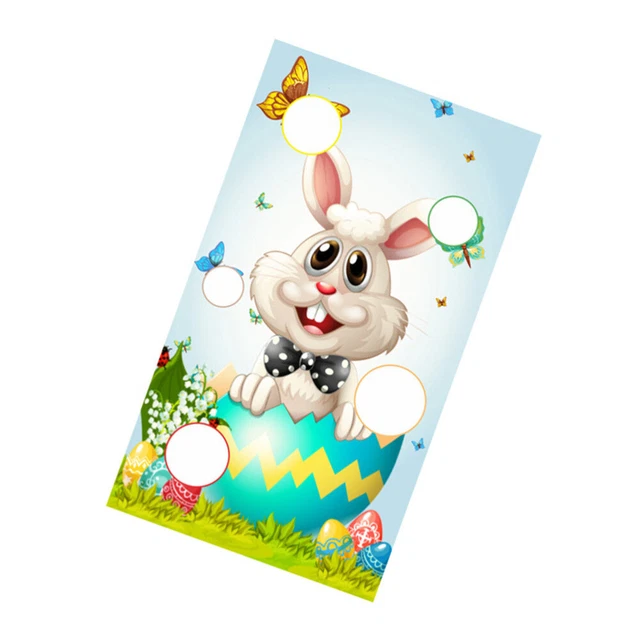 1 pieza Bandera de Pascua Decoración Exterior Lanzamiento Bandera Colgante Lanzamiento Juego Tirar Juguete