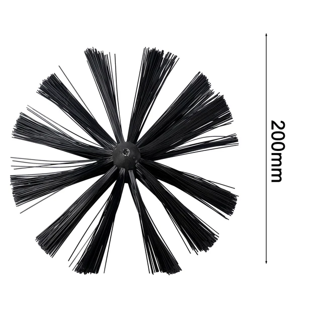 PIPE BRUSH CHIMNEY Brush 200mm Chimney Flue Sweep Brush Cleaning Brush