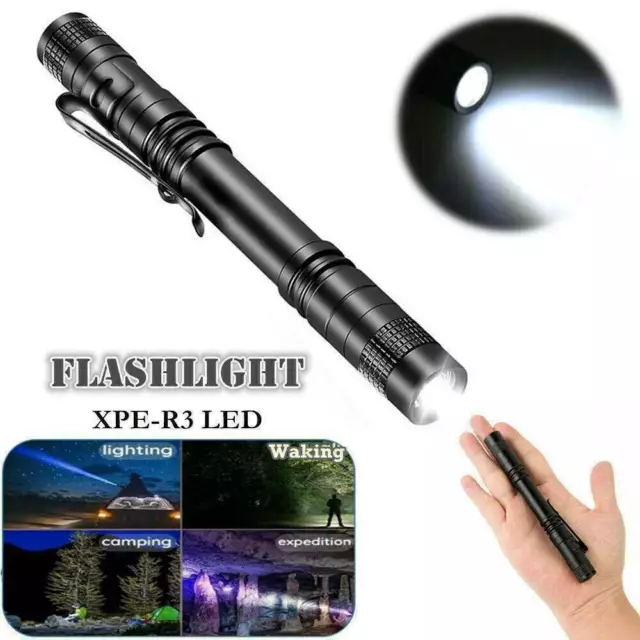 Premium TACTICAL FLASHLIGHT SMALL LED Torch Light Mini Pen MICRO TINY Penlight