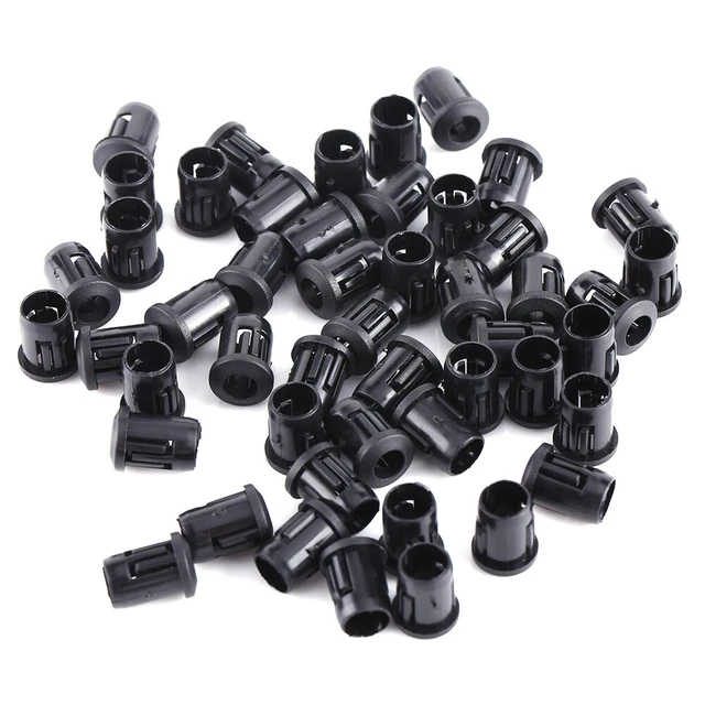 5mm LED 50Pcs Lamp Socket Diode Holder Nylon Black Clip Bezel Mounted Useful