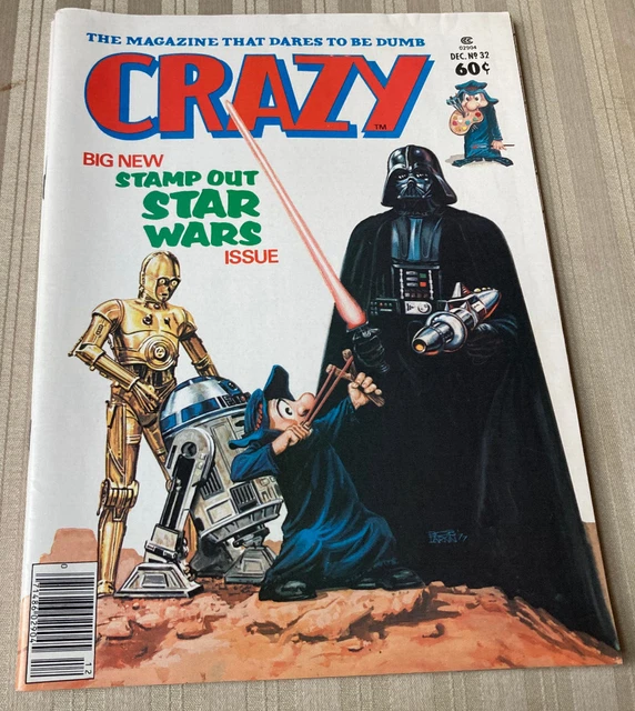Vintage Dec. 1977 Crazy Magazine by Stan Lee Stamp Out Star Wars Vol. 1 No. 32