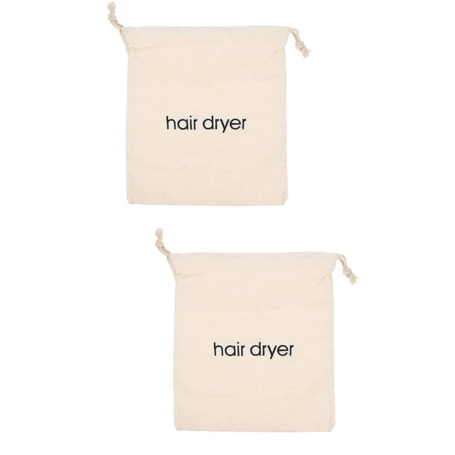 2 PCS Sac De Rangement Pour Sèche-cheveux Pochette À Cordon Voyage