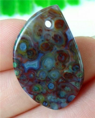 Pierre fine AGATE CRAZY LACE, CABOCHON AGATE du MEXIQUE, Pendentif Gemme Agate