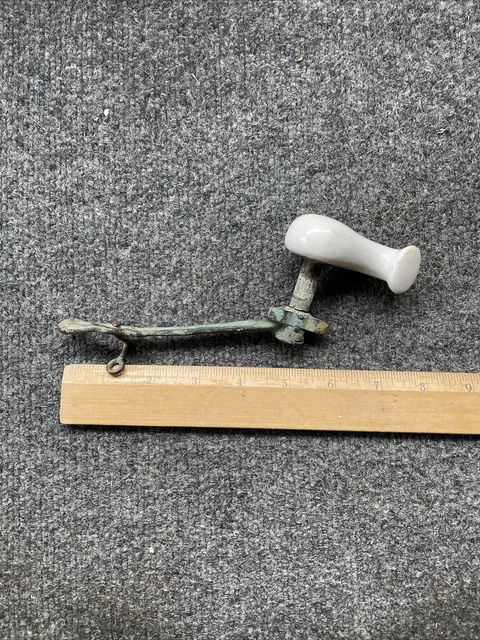 Antique, Porcelain Toilet “Whale Tail”  Flush Handle
