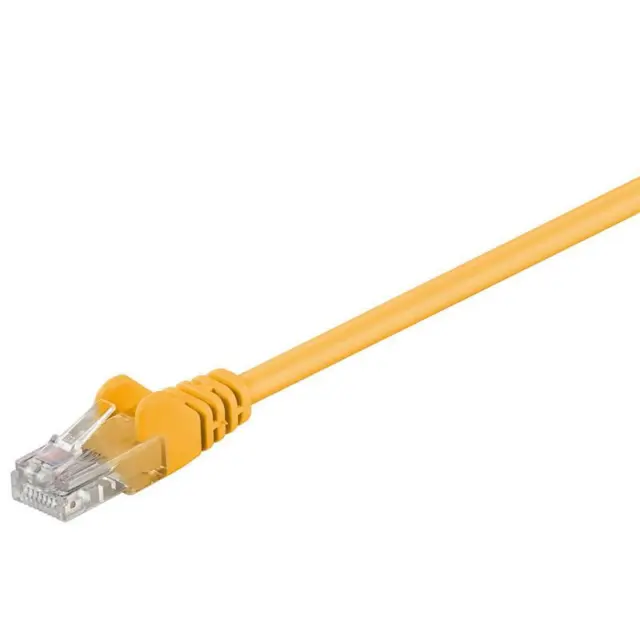 CAT 5e Netzwerkkabel, U/UTP, gelb - Länge: 5,0 m
