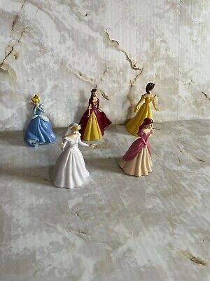 Disney Princess Figures 3” Dolls Lot Of 5 Cake Topper Toys Vintage