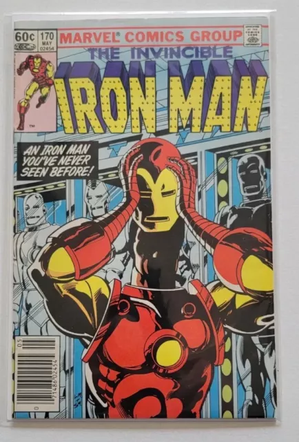 Invincible Iron Man 170 Newsstand FN/VF 1983 1st App James Rhodes as Iron Man