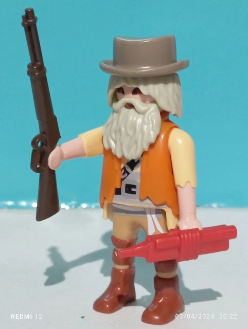 Outlaw Scout Sur Cheval Playmobil Pour Beige Western Colorado Afrique