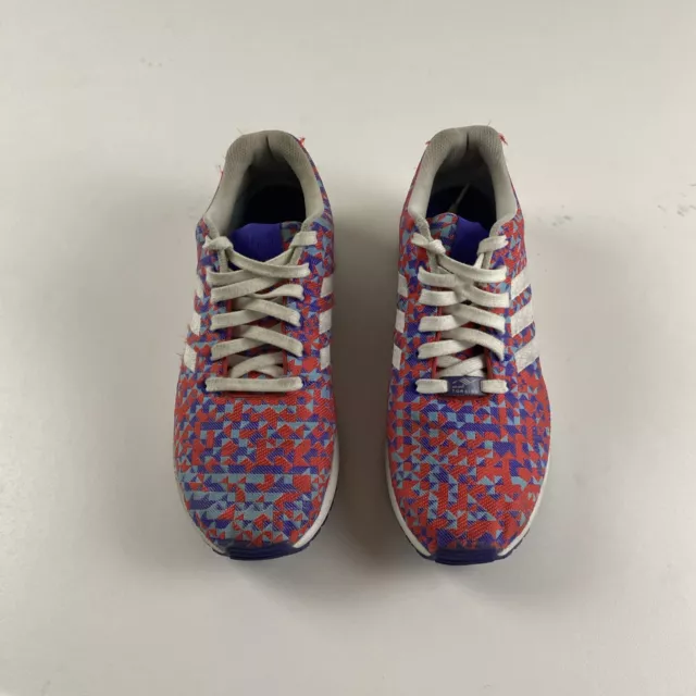 Adidas ZX Flux Weave Athletic Shoes Red Blue Night Flash B34473 Men’s Size 10.5 2