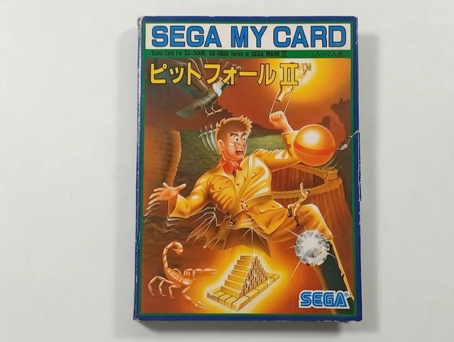 PITFALL II SEGA My Card Sg-1000 Sc-3000 (Mark Iii Compatible) Ntsc