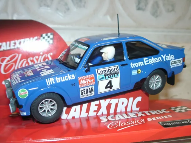 SCALEXTRIC SCX 6357 FORD ESCORT MK2 LOMBARD RAC RALLY EATON YALE-slot 1:32 scale