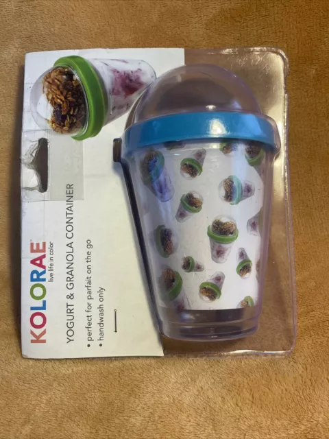 KOLORAE Kid's Yogurt and Granola Travel Container NEW SEALED