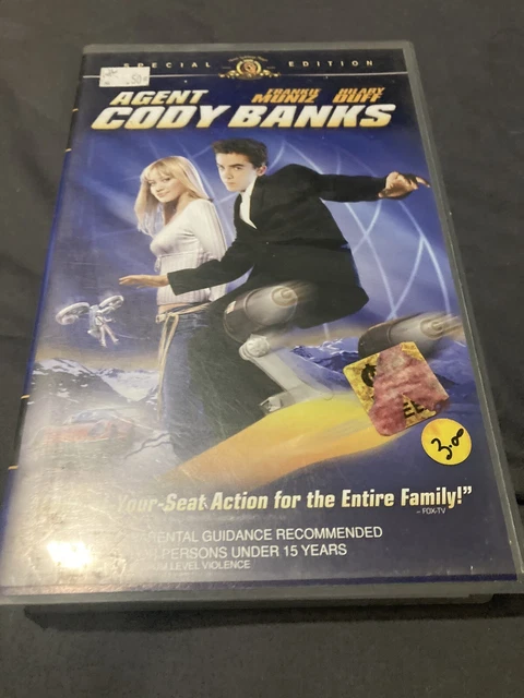AGENT CODY BANKS VHS - Frankie Muniz - Hilary Duff Ex-Rental UNTESTED ...