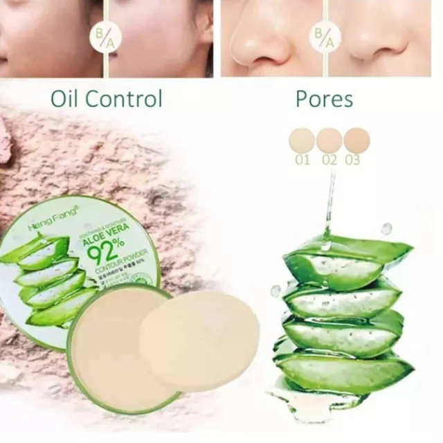 Face Powder Aloe Vera Concealer Pressed Powder Skin Care Makeup Tool