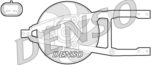 Ventola Raffreddamento Motore DENSO DER09055 per FIAT 600 SEICENTO CINQUECENTO 260mm 170AF