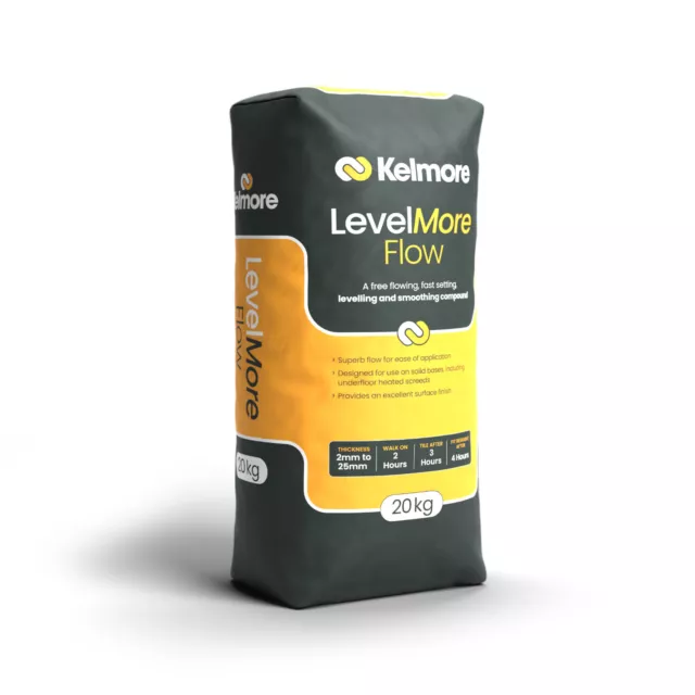 Kelmore Levelmore Flow - Level Compound Pallet Of 48 Bags (£14.99 Each) FREE DEL