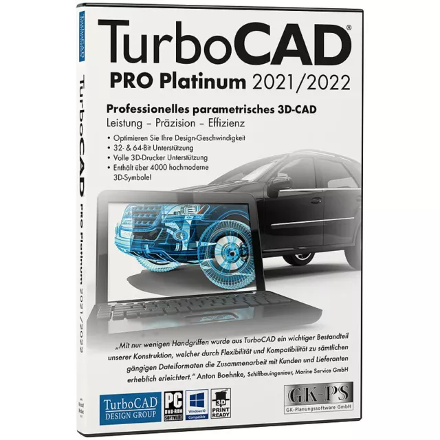 TurboCAD Design Group TurboCAD Pro Platinum 2021/2022