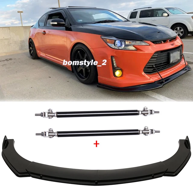 FRONT BUMPER LOWER Lip Spoiler Splitter +Strut Rods For Scion tc Coupe ...
