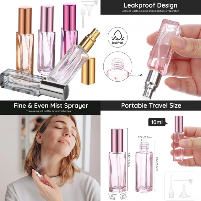 Segbeauty Atomizzatore Profumo, Porta Profumo da Viaggio 5, Colori Multipli