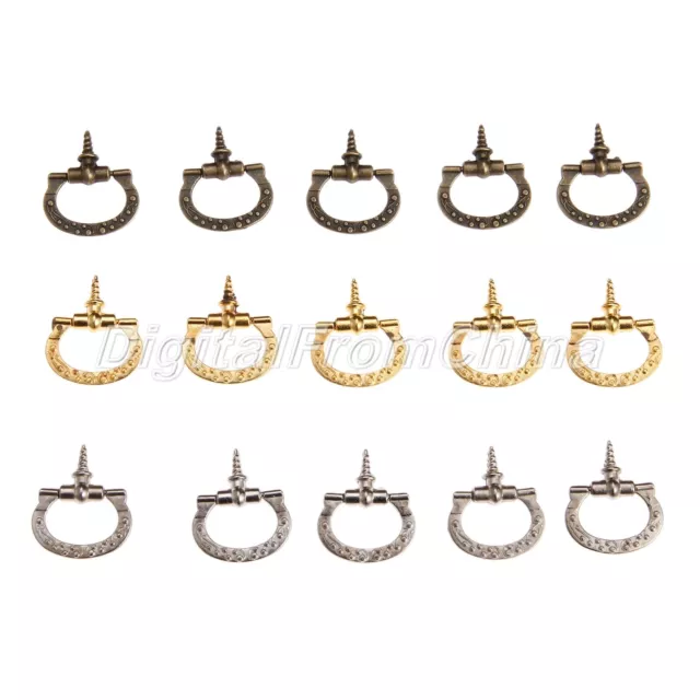 Antique Cabinet Knobs Drop Handle Door Kitchen Drawer Pull Dresser Cupboard 5Pcs