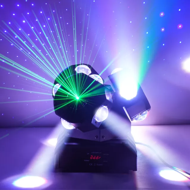 RGBW 180W Laser Moving Head 12 LED Strahl DJ Show Disco Party Bühnenbeleuchtung