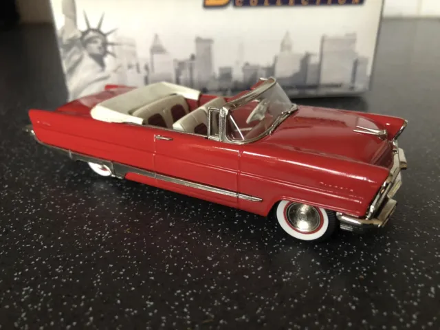 Brooklin Models 1:43 White Metal BRK 212 1956 Lincoln Premier Convertible in Red 2