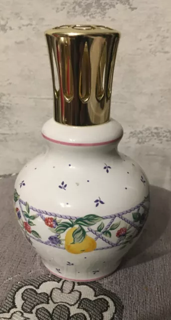 lampe berger paris / motif décor fruit poire mure framboise / belle état / 16cm