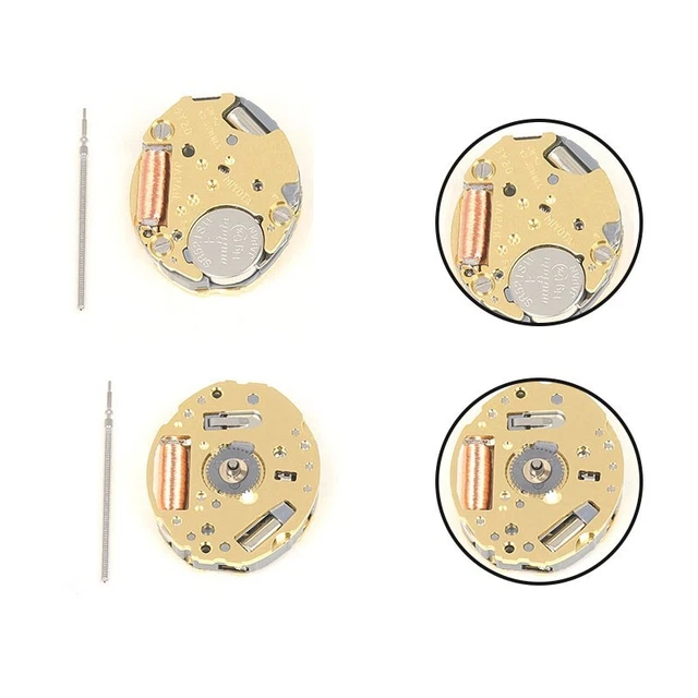 Kayfg Inserto per Orologio al Quarzo da 70 mm, Movimento al Quarzo Rotondo, Orologio in Miniatura, Mini Orologio con Numeri Romani, Adatto per Foro di Diametro 61 mm/3,1 Pollici B