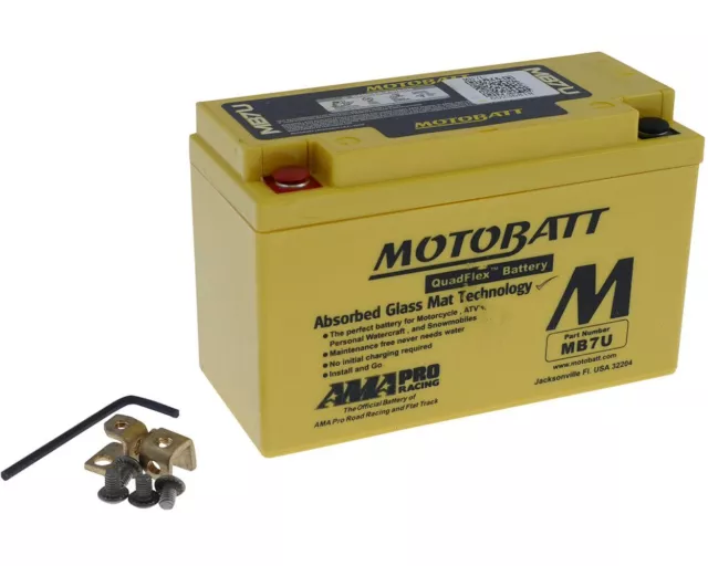 Batterie 6,5Ah MOTOBATT MB7U KAWASAKI KLX400R KLX400SR YAMAHA TTR 250, BRP DS450