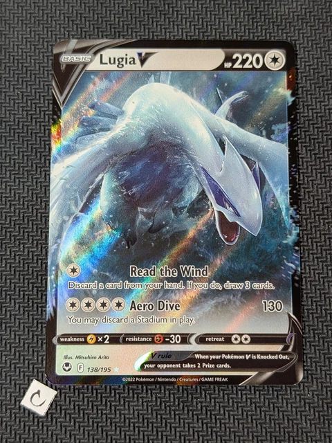 Lugia V (Full Art) (Ultra Rare) 185/195 Pokémon Silver Tempest NM MT UP