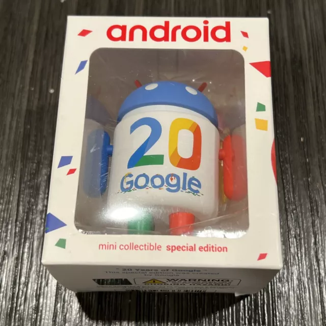 20 Years Google Android Mini Collectible Special Edition Andrew Bell Damaged Box
