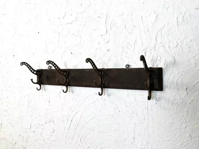 Antique Wall Hook Interior Hanging Store Fixtures American Wood Wooden Iron
