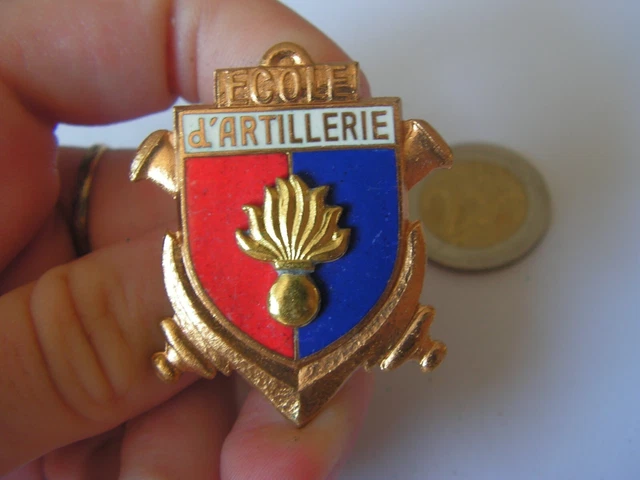 Insigne Cuir – Ecole Enseignement Technique Armée De Terre – Original