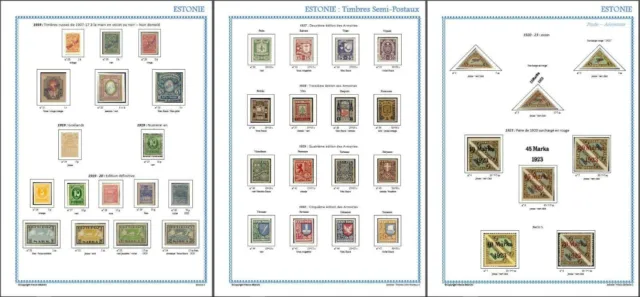 Estonian stamp album (1918-1940) to print;