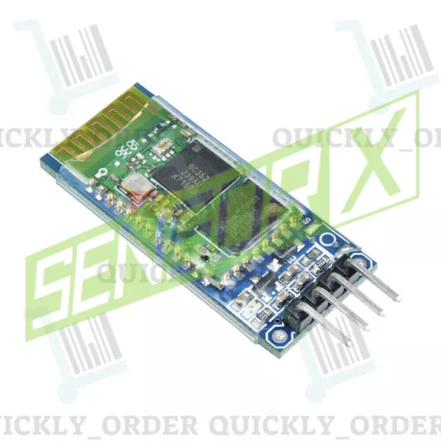 NUEVO HC-06 RS232 Módulo Transceptor RF Bluetooth Inalámbrico Serial 4 Pines Plano Trasero ~