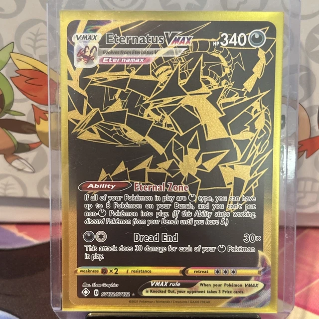pokemon card eternatus vmax gold Amazon.com: Pokemon - Eternatus VMAX SV122/SV122 - Shining Fates - Shiny  Vault main image 0