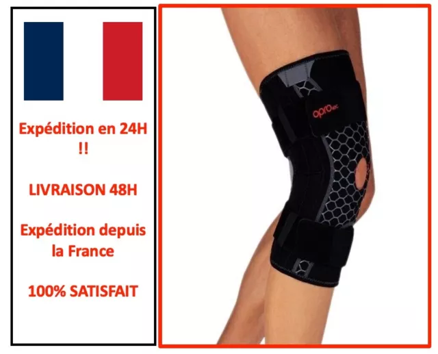 Orthèse de genoux Oprotec Knee Brace - Attelle de genoux Charnière Métallique