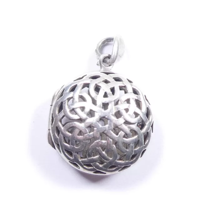 Kit Heath Celtic Locket Pendant 925 Sterling Silver 8.9g