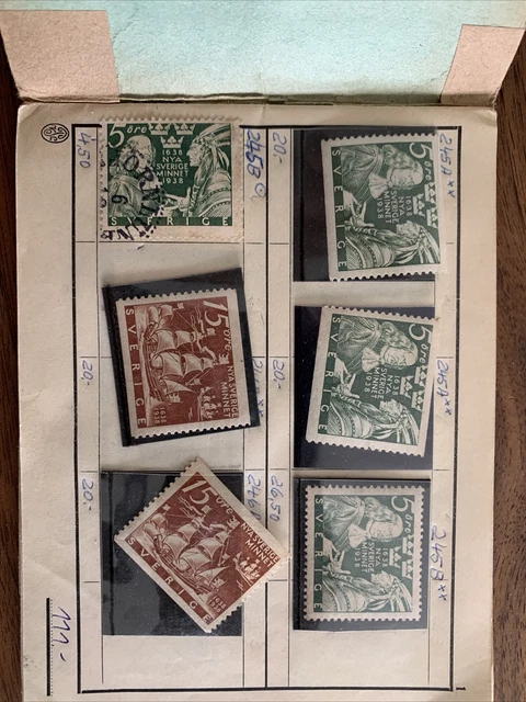 Briefmarken Sammlung Album Schweden Sverige Alt