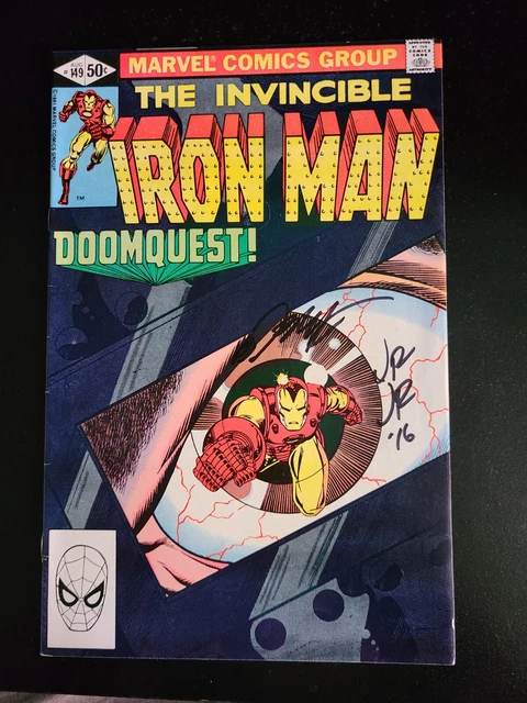 INVINCIBLE IRON MAN #149 & 150 DOOMQUEST DR. DOOM SIGNED JR. & Layton!! Marvel