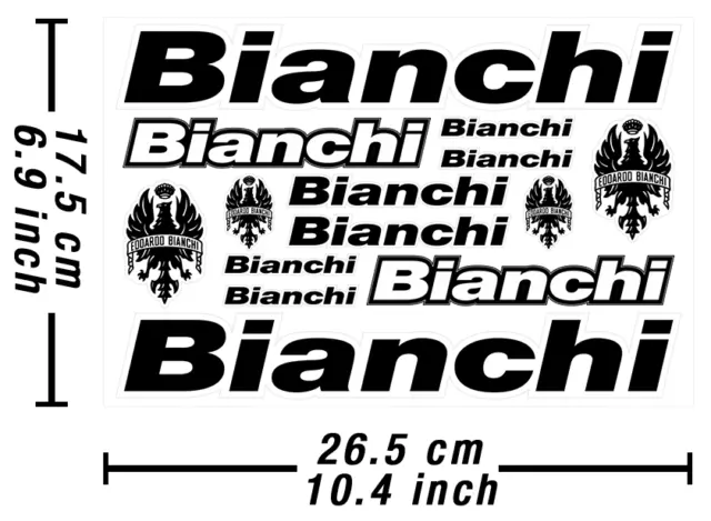 Bianchi Decals Stickers Vélo Vinyle Graphique Autocollant Aufkleber Adesivi...