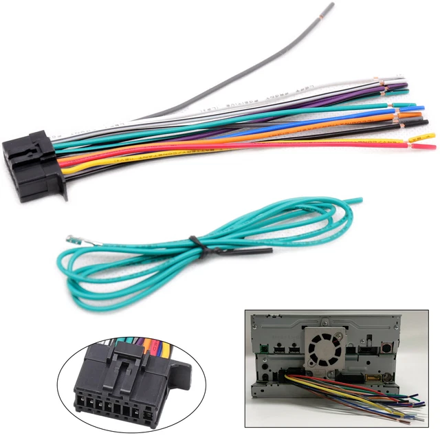 thumbnail image 2 of Replacement Wire Harness For Kenwood KDC-208U, 210U, 248U, 252U, 255U, MP142 Car Stereos 2 of 11
