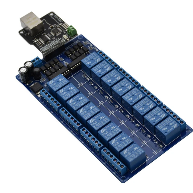 Net I Module ETHERNET CONTROL MODULE With 16CH Relay For LAN WAN WEB Server RJ45 ...