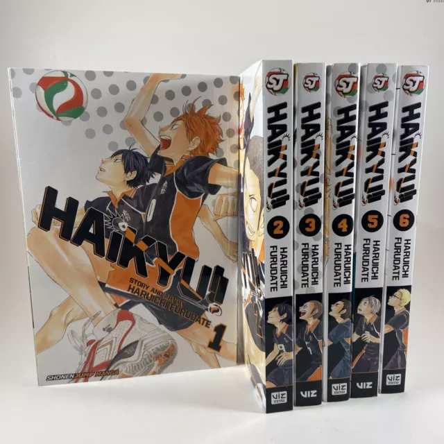 Haikyuu Manga English Volumes 1-6 OOP