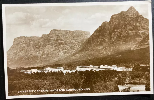 Mint South Africa Real Picture Postcard RPPC Cape Town University & Surroundings