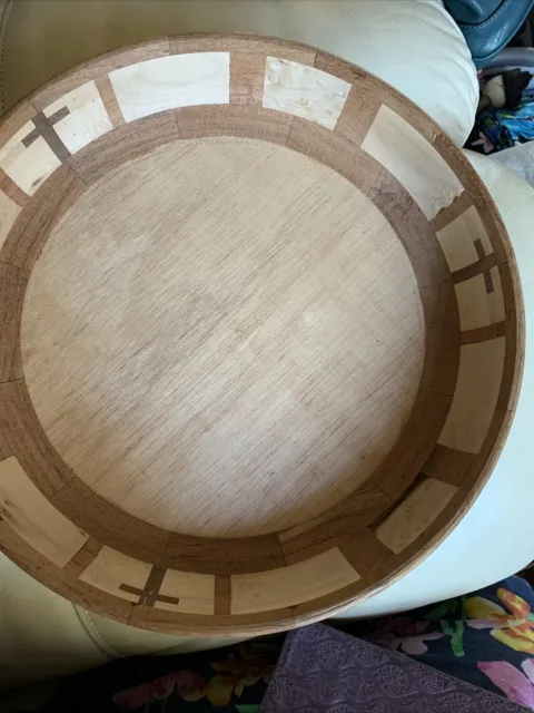 HANDMADE Lathe turned English Walnut wood bowl WOODEN STUDIO ART DISH